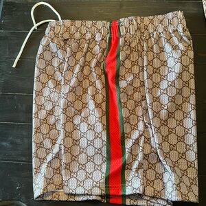 Men’s bravest studios basketball shorts Gucci print